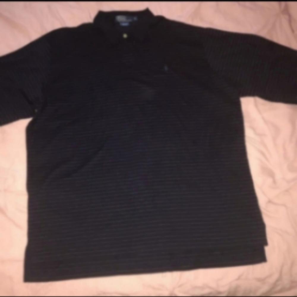 Polo by Ralph Lauren long sleeve striped 100% Pima cotton Polo shirt